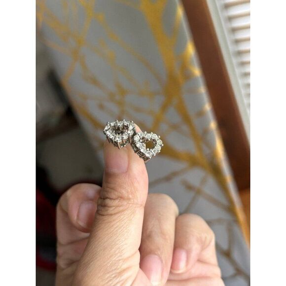 Rhinestones Heart Stud - Picture 2 of 4